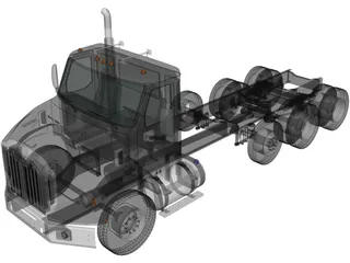 Autocar DC-64 Tractor Truck 4-axle (2019) 3D Model