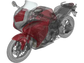 Honda VFR1200F (2015) 3D Model