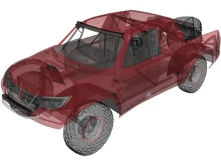 Honda Ridgeline Baja Race Truck (2016) 3D Model