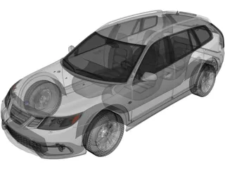 Saab 9-3X (2010) 3D Model