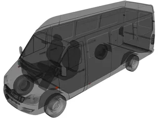 Mercedes-Benz Sprinter (2001) 3D Model