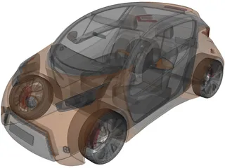 VAZ Lada City Compact 3D Model
