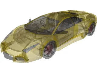 Lamborghini Reventon (2008) 3D Model