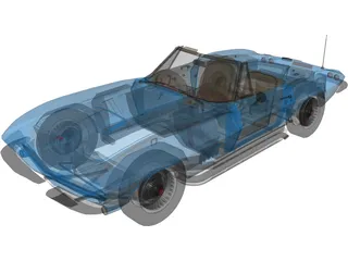 Chevrolet Corvette (1967) 3D Model