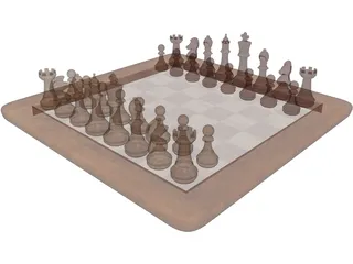 Chess Set 3D Model