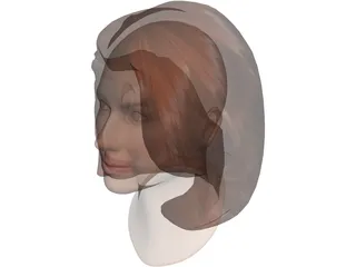 Head Sandra Bullock 3D Model