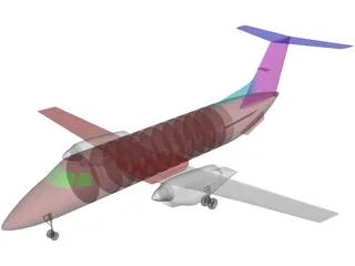 Embraer EMB 120 Brasilia 3D Model