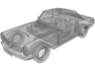 Mercedes-Benz 280 SL (1969) 3D Model