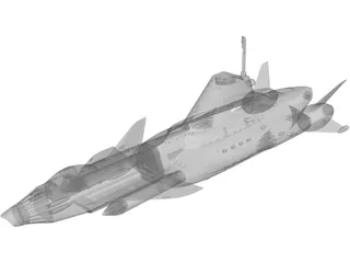 UFO Skydiver 3D Model