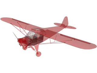 Piper J-3 Cub 3D Model