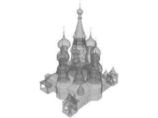 Sobor Vasily Blagenni 3D Model
