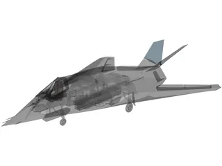 F-117 3D Model