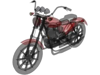Harley-Davidson (1975) 3D Model