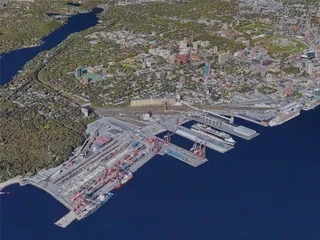 Halifax City, Canada (2021) 3D Model