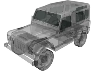 Land Rover Defender 90 (2011) 3D Model