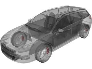 Citroen C5 Estate 3D Model