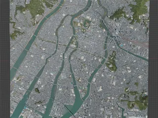 Hiroshima City, Japan (2021) 3D Model