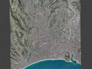 Nice City, France (2021) 3D Model