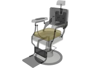 Barber Chair 3D Model