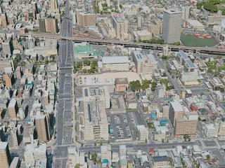 Okayama City, Japan (2021) 3D Model