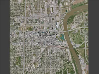 Omaha City, USA (2021) 3D Model