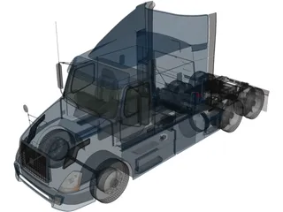 Volvo VNL 630 Sleeper (2015) 3D Model