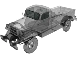 Dodge Power Wagon (1971) 3D Model