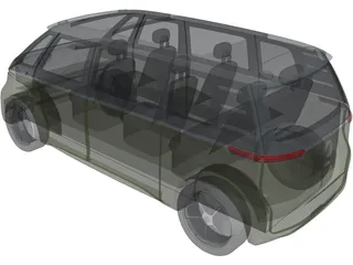 Volkswagen ID.Buzz Concept (2020) 3D Model