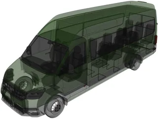 Volkswagen Crafter Passenger Van (2018) 3D Model