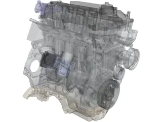 Honda Civic L15B7 Engine 3D Model