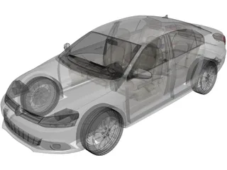 Volkswagen Jetta (2012) 3D Model