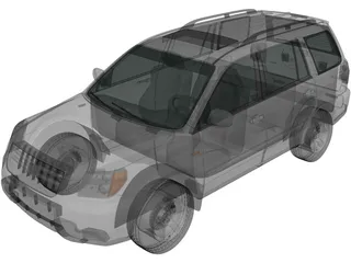 Honda Pilot EX (2006) 3D Model