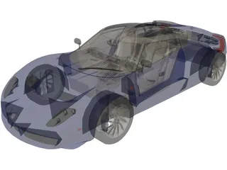 Spyker C12 Zagato 3D Model