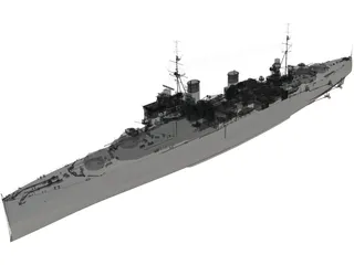 HMS London 3D Model