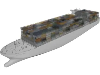 Cargo Ship 3D Model