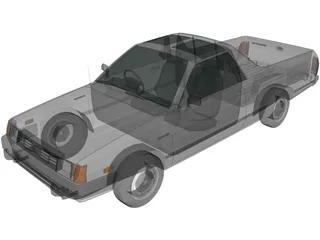 Subaru Brat GL (1981) 3D Model