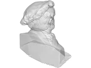 Richard Wagner Bust 3D Model