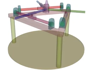 Robot Parallel Manipulatar 3D Model