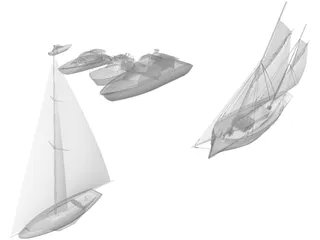 Boats 3D Model