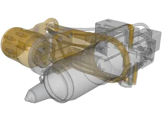 GSI Lumonics AM Series Laser Cutting Head 3D Model