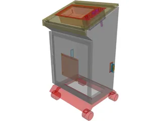 GSI Lumonics MW Classic Series Laser Control Console 3D Model