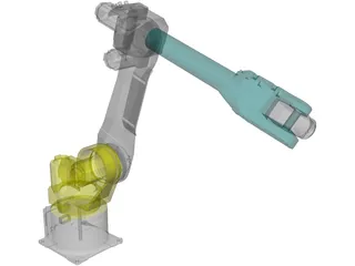 Fanuc Robotics M-16iB10L Robotic Arm 3D Model