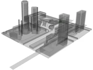 Detroit Tunnel 3D Model