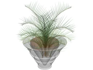 Plant in Vase 3D Model