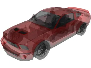 Ford Mustang Shelby GT500 3D Model