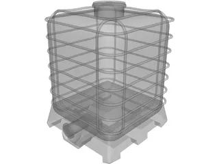 IBC Chemical Bin 3D Model