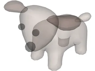 Toy Dog 3D Model