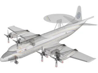 Lockheed P-3 Orion US Customs 3D Model