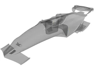 Race Car Body 3D Model