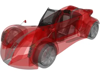 Boxer Concept Car 3D Model